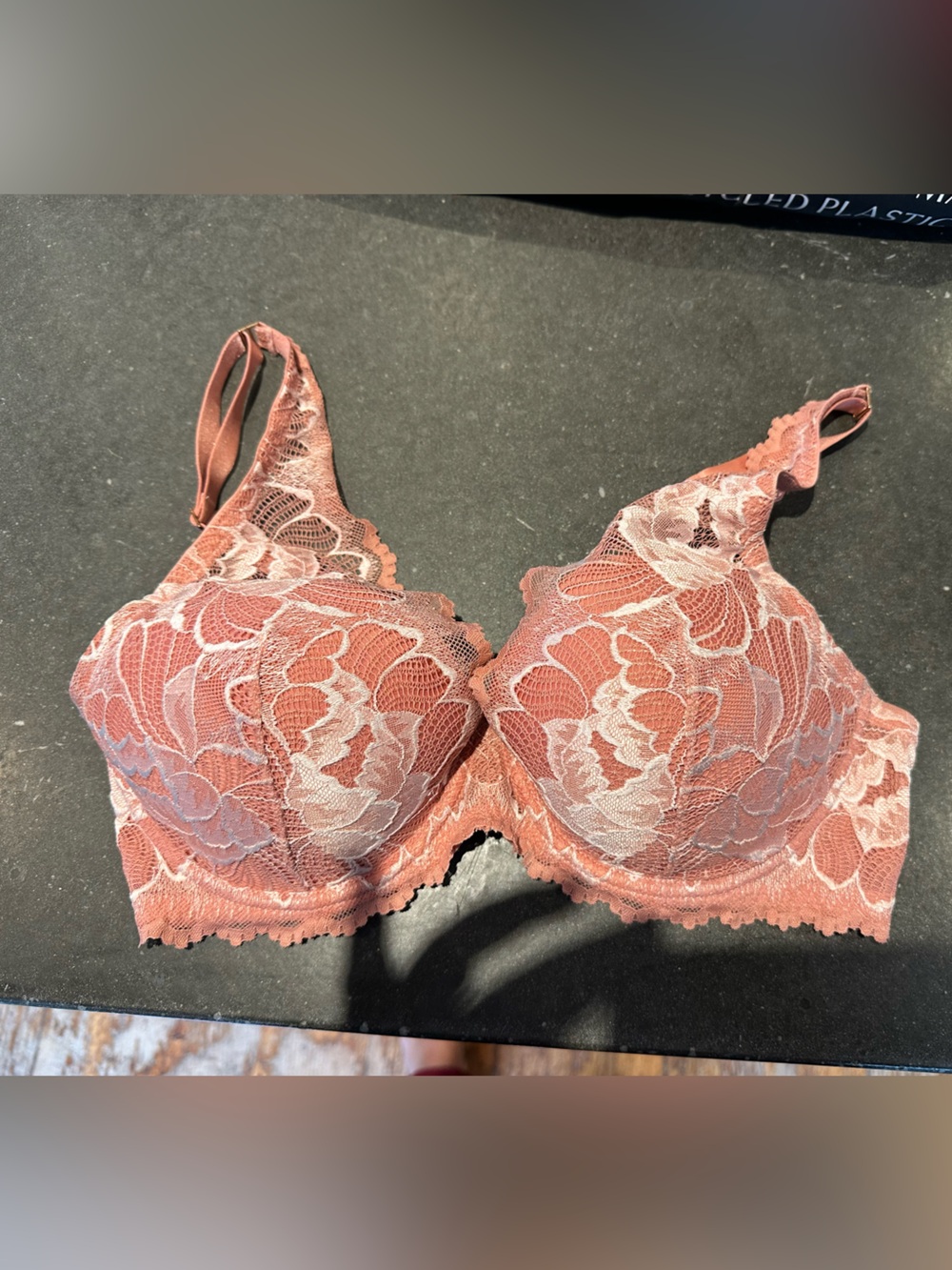 Montelle Lace Underwire Bra in Dusty Rose